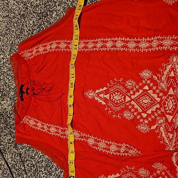 Red and white ,miss me, tank top. Women's size Small. Fun summer top. - Picture 4 of 9